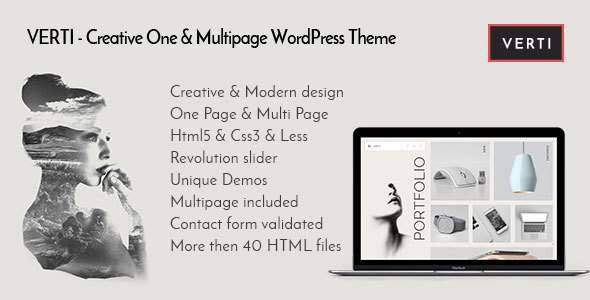 Verti - Creative OnePage & MultiPage WordPress Theme
           TFx Fredric Bernie