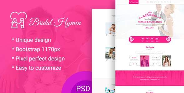 Wedding PSD Template
           TFx Wisdom Donny