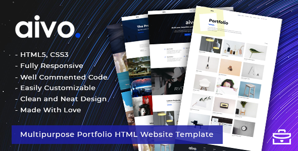 Aivo - Multipurpose Portfolio HTML Website Template
           TFx Nazaret Korbin