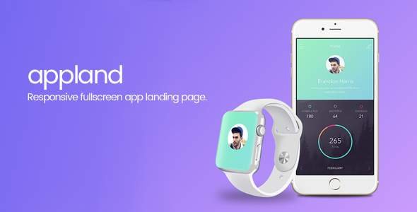 AppLand | Fullscreen App Landing Page
           TFx Terry Gideon