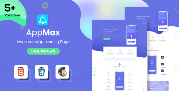 AppMax - Awesome App Landing Page
           TFx Adrian Lindsey