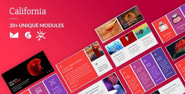 California Email-Template + Online Builder
           TFx Flavian Justy