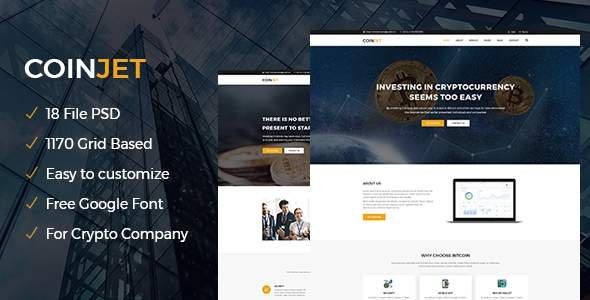 CoinJet | Bitcoin & Crypto Currency Psd Template
           TFx Tri Shel