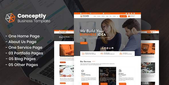 Conceptly - Business, Finance PSD Template
           TFx Mackenzie Edwyn