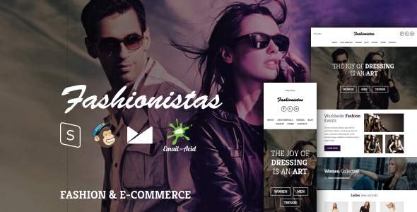 Fashionistas - Responsive Email Template with MailChimp Editor, StampReady & Online Builder
           TFx Lanford Benson