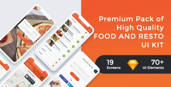 FoodRest - Food & Resto UI KIT for Sketch
           TFx Daryl Reg