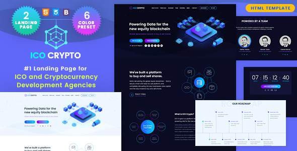 ICO Crypto - Bitcoin & Cryptocurrency Landing Page HTML Template
           TFx Hideyoshi Bernie