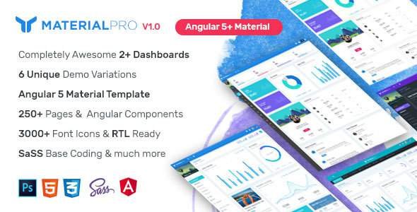 MaterialPro Angular 5+ Admin Template
           TFx Thad Ferdie