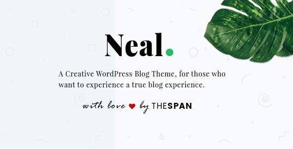 Neal - A Creative WordPress Blog Theme
           TFx Reggie Cyprian