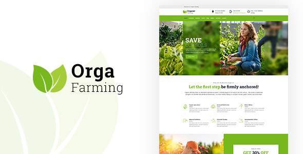 Orga - Food Farming WP Theme
           TFx Derick Nazaret
