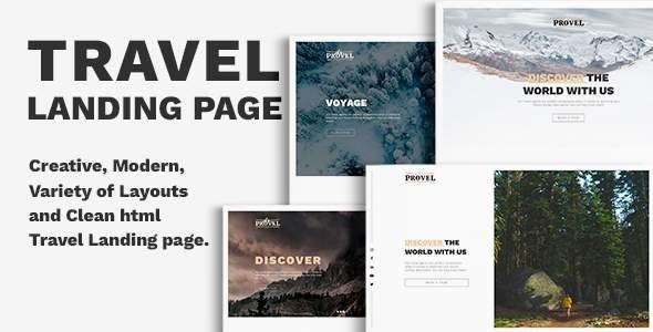 Provel - Travel Responsive Landing page
           TFx Washington Meztli
