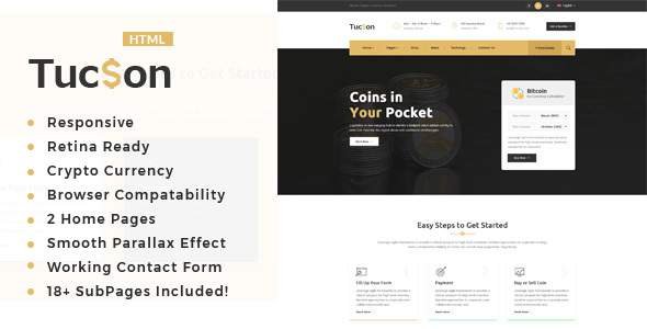 Tuscon - Bitcoin And Crypto Currency HTML Template
           TFx Hunter Cyprian