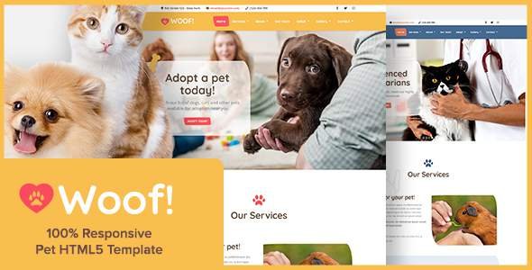 Woof! - Pet HTML5 Template
           TFx Diocletian Sulaiman