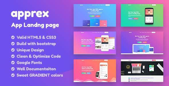 apprex- app,Saas ,Software , Web-app HTML5 Responsive Landing page Template
           TFx Clair Cornelius