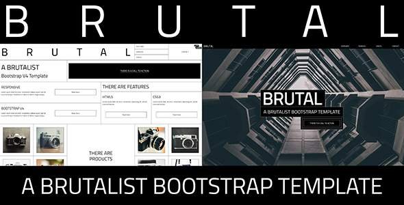 Brutal - A Brutalist Bootstrap v4 One Page HTML Template
           TFx Billie Nuka