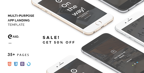 Caio – Minimal App Landing Template
           TFx Cyprian Tommie