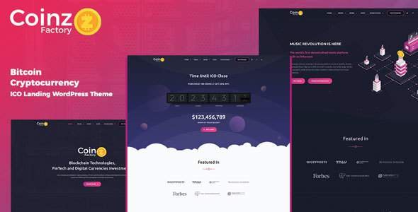 CoinzFactory - Cryptocurrency WordPress Theme
           TFx Hasan Jim