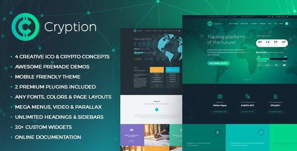 Cryption - ICO and Cryptocurrency WordPress Theme
           TFx Everitt Nowell