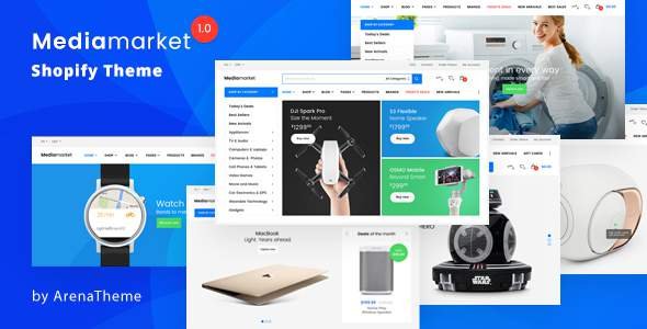 Electronics and Gadgets eCommerce Shopify Theme - MediaMarket
           TFx Hinata Reed