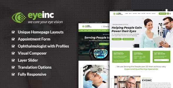 EyeInc - Optometrist WordPress Theme
           TFx Leo Gresham