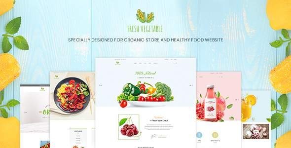Fresh Vegetable - Organic Store & Eco Food Products PSD Template
           TFx Dacre Danny