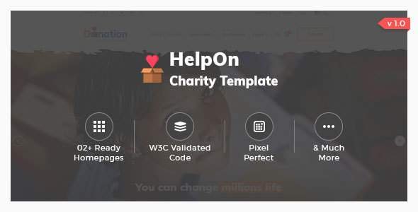 HelpOn - Charity HTML Template
           TFx Monte Dalton