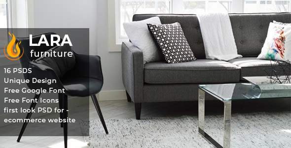 Lara - Furniture E-commerce PSD Template
           TFx Valerian Troy