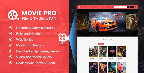 Movie Pro - Film and TV Show PSD Template
           TFx Elton Phillip