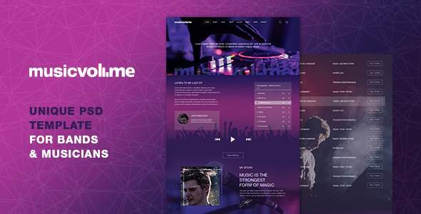 Musicvolume | A Modern Theme for Bands, Musicians, Artists and the Music Industry
           TFx Brett Giles