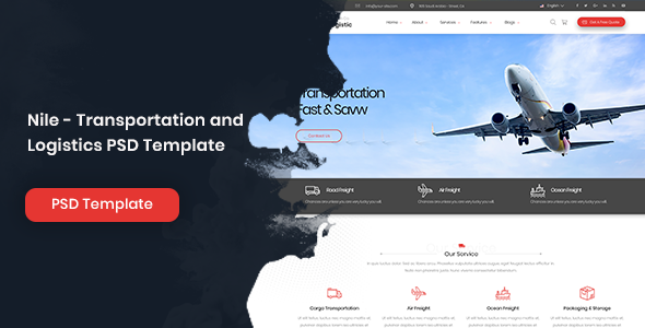 Nile - Transportation and Logistics PSD Template
           TFx Nat Timour