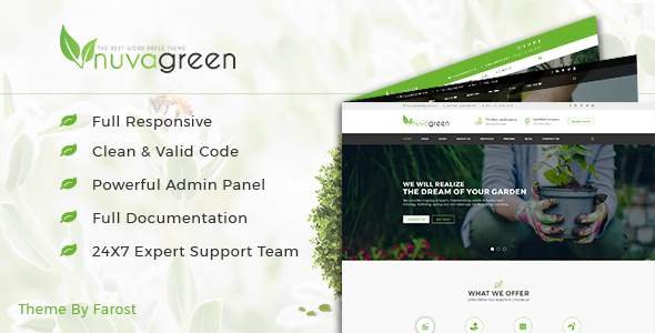 NuvaGreen - Landscape & Gardening WordPress Theme
           TFx Hewie Kisecawchuck