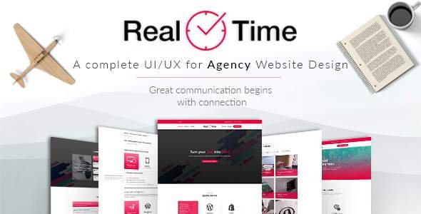 Real Time - Agency with Marketplace PSD Design
           TFx Biff Cortney