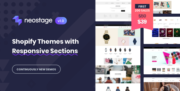 Shopify Theme - Neostage Sections Ready Template
           TFx Warren Aden
