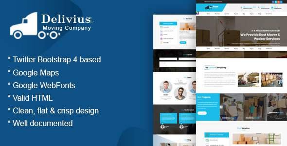 Tez Mover  - Moving, Delivery & Transportation Company HTML Responsive Template
           TFx Tucker Constant