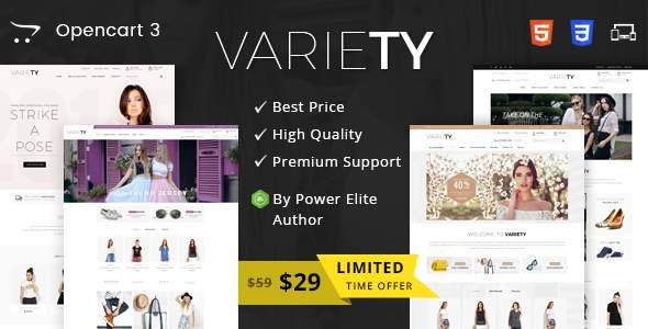 Variety - Multipurpose OpenCart 3 Theme
           TFx Wardell Origen