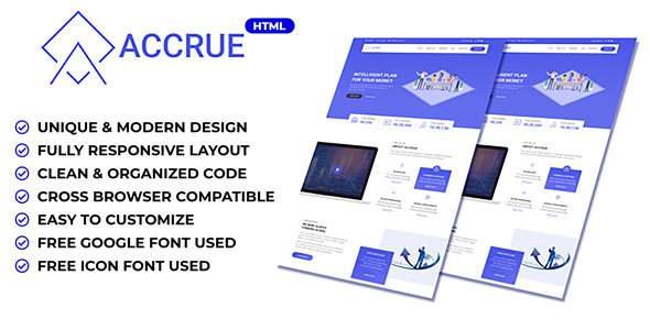 Accrue - Investment Website HTML Templates
           TFx Muhammad Winton