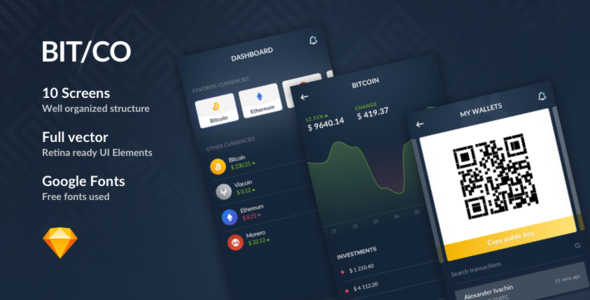 Bitco - Sketch Crypto App
           TFx Jesse Aubrey