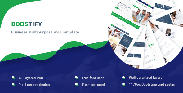 Boostify - Business Multipurpose PSD template
           TFx Fredrick Ricky