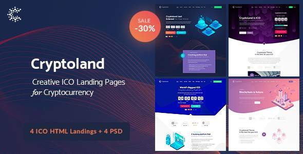 Cryptoland - ICO Landing Pages & Cryptocurrency HTML Pack
           TFx Garrett Will