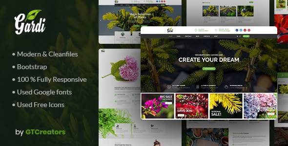 Gardi | Gardening and Landscaping WordPress Theme
           TFx Bob Yunuen