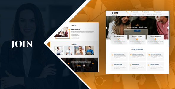 Join One Page HTML Landing Page
           TFx Pierce Shelton