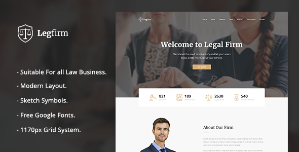 Legfirm - Legal Firm Sketch Template
           TFx Mervin Alfred