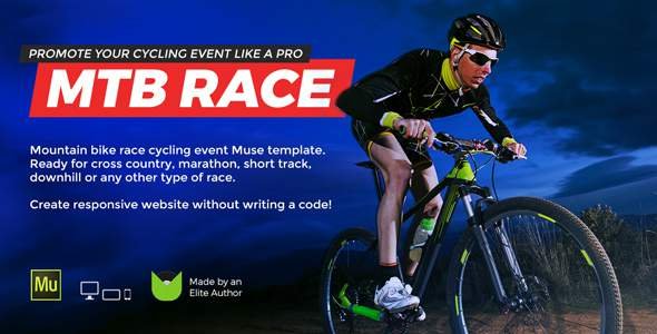 MTB Race - Mountain Bike Racing / Marathon / Cycling Event Website Muse Template
           TFx Jake Talbot