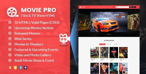 Movie Pro - Film and TV Show HTML Template
           TFx Prosper Talako