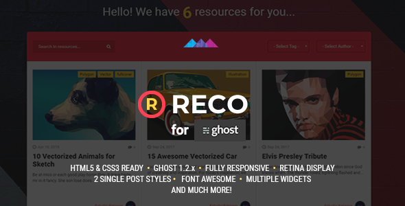 Reco - A recopilatory theme for Ghost
           TFx Odeserundiye Meriwether