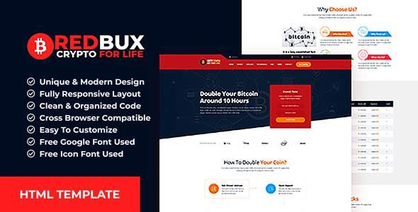 RedBux - Bitcoin Doubler HTML Templates
           TFx Layne Chase