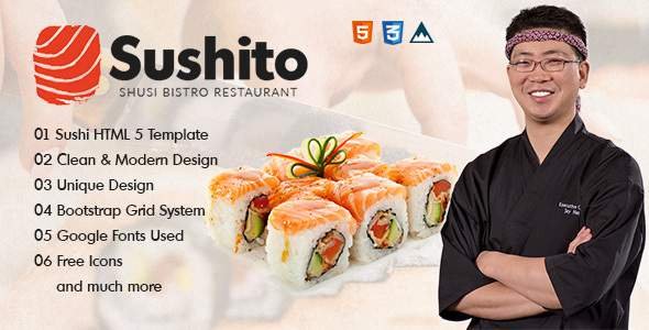 Sushito - Sushi & Restaurant HTML Template
           TFx Coby Sanford