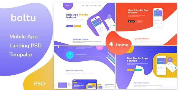 Boltu - Mobile App Landing PSD Template
           TFx Cherokee Myles