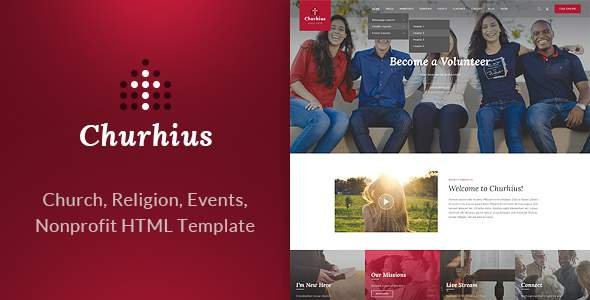 Churhius - Religion HTML Website Template
           TFx Bram Naomi