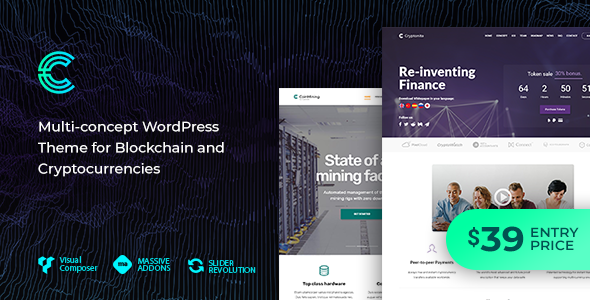 Cryptonite - Blockchain and Cryptocurrencies WordPress Theme
           TFx Ozzy Valentine